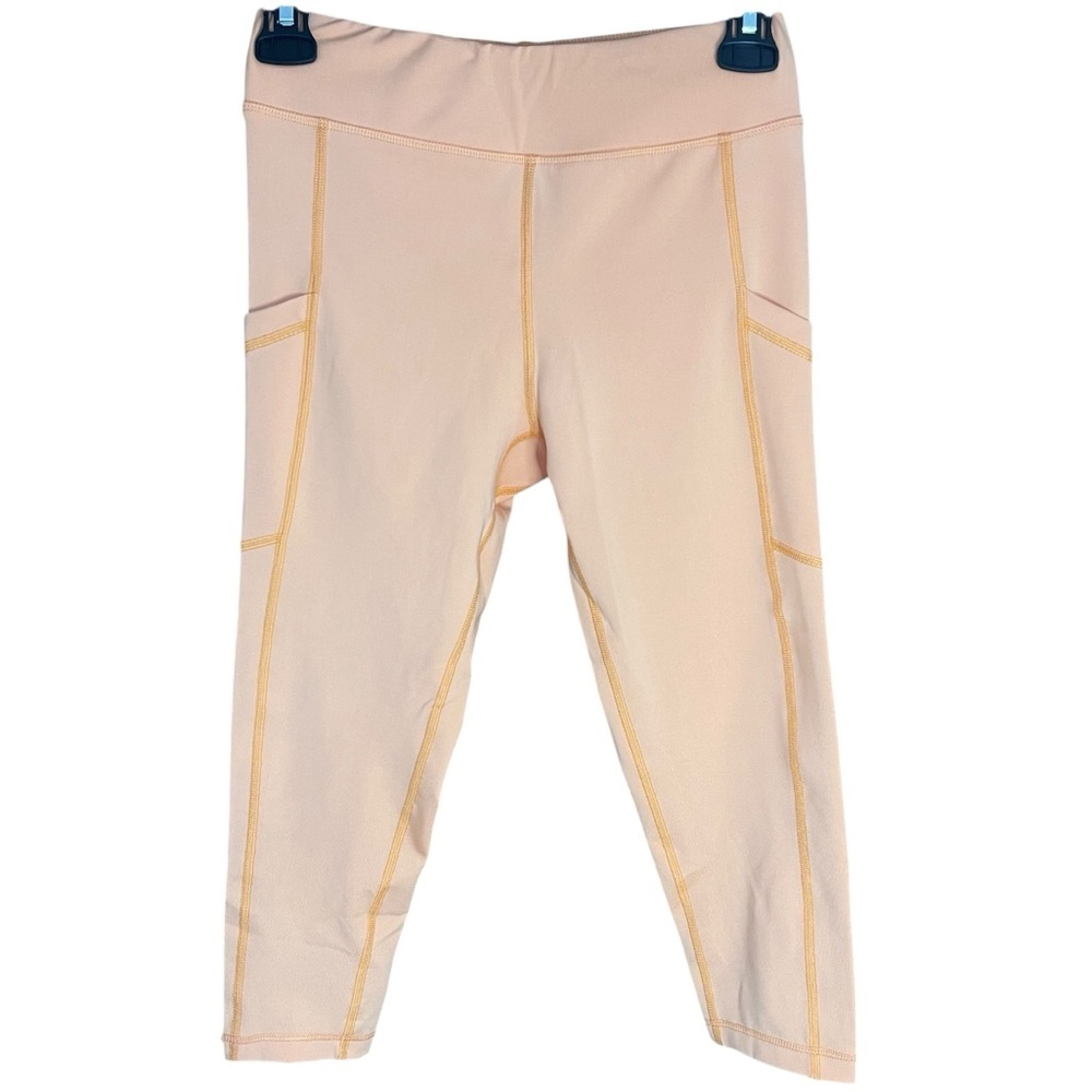 GD Fashion Capri Active Leggings Orange New